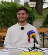 Dennis Seimen, în timpul interviului de la Stuttgart Foto: Iosif Popescu