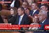 MIhaela Neagu (stânga) stă în primul rând, alături de Sorin Grindeanu, Lia Olguța Vasilescu și Mihai Tudose, la dezbaterea electorală găzduită de Antena 3 CNN Foto: captură video