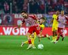 Francisco Ortega, fundașul stânga al lui Olympiacos, la 1-4 cu Maccabi Foto: Imago