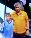 Marius Marin și Mircea Lucescu, în anul 2009/ Foto: Facebook @Echipa națională de fotbal a României