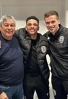 Reunire la Salonic: Mircea Lucescu, Taison și Kedziora Foto: InstaStory PAOK