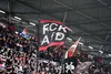 Banner anti-AfD, pe stadionul lui St Pauli