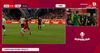 Penalty pentru UTA, după ce Costache a fost faultat de Haruț. FOTO: captură Prima Sport 1
