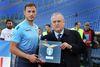 Lotito și Ștefan Radu, în noiembrie 2016, după cel de-al 200-lea meci al apărătorului pentru Lazio Foto: Imago