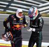 Verstappen, discutând cu Antonelli după accidentul din Austria, de la sfârșitul lui iunie Foto: Imago
