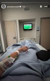 Aitana, pe patul de spital Foto: InstaStory