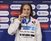 Daria Silișteanu, campioană europeană și vicecampioană mondială, a plecat recent de la Dinamo și s-a întors la Suceava alături de antrenorii ei. Foto: COSR