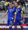 Căpitanul Dzeko și colegul Katic, după 2-2 în Cipru Foto: Imago