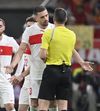Merih Demiral, discuție încinsă cu arbitrul german Felix Zwayer Foto: Imago