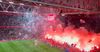 Torțele și artificiile din meciul dintre Ajax și Groningen. Foto: Captură X/Casual Ultra Official