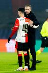 Robin van Persie și fiul lui, Shaqueel. Puștiul, și el atacant, a debutat la Feyenoord - Celtic 1-3, în Europa League, pe 27 noiembrie Foto: Imago