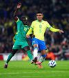 Starul senegalez Sadio Mane, la ultimul amical important al naționalei, 0-2 cu Brazilia la Londra Foto: Imago