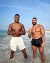 Anthony Joshua și Latif Ayodele. Foto: The Sun