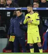 Drăgușin, înainte să intre pe teren la 1-0 cu Crystal Palace Foto: Imago