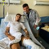 Valentin Țicu l-a vizitat pe Dragoș Iancu la spital după accident (FOTO: Facebook @Petrolul Ploiești)