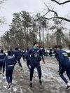 Antrenament în parc la Metalul Buzău