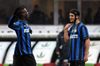 Mario Balotelli și Cristian Chivu, în tricoul lui Inter 