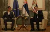 Novak Djokovic și președintele sârb Aleksandar Vucic în 2022 FOTO Imago