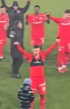 Cătălin Cîrjan, scandări rasiste alături de fani după meciul cu Hermannstadt: Foto: captură/GSP.ro