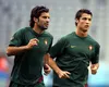 Luis Figo și Cristiano Ronaldo în timpul unui antrenament al Portugaliei din anul 2006/ Foto: IMAGO