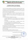 Comunicatul emis de Federația Congoleză de Fotbal (FOTO: Facebook @Fédération Congolaise de Football)