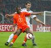 Castelen, la Olanda - Armenia 2-0, în 2005. Singurul meci în care a înscris pentru națională Foto: Imago
