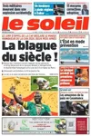Coperta jurnalului senegalez Le Soleil 