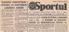 Prima pagină a ziarului Sportul apărut după meciul Turcia - România 1-1 din 22 martie 1978