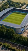 Imagini cu noul stadion al echipei feminine de fotbal de la Brighton. Foto: Captură „X”, @OfficialBHAFC