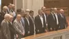 Simion, în mijlocul steliștilor, în loja Camerei Deputaților. Foto: GOLAZO.ro