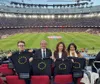 Roxana Mînzatu, în loja lui Joan Laporta la Barcelona - Real Madrid 2-0. Foto: Facebook, @Roxana Mînzatu