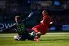 Hindrich, în plină acțiune la Legia. Și-a salvat echipa cum a început meciul. Foto: Imago