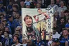 Chivu și Conte, pe bannerul suporterilor lui Inter. Foto: Imago