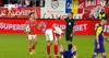 Cartonașul galben primit de Danny Armstrong în meciul cu CFR. Foto: captură Prima Sport