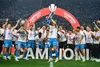 Festivitatea de premiere a noii campioane: Craiova a primit medaliile pentru titlul câștigat în Superliga (foto: Raed Krishan/GOLAZO.ro)