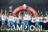 Festivitatea de premiere a noii campioane: Craiova a primit medaliile pentru titlul câștigat în Superliga (foto: Raed Krishan/GOLAZO.ro)