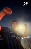 Cristi Chivu cu casca pe cap FOTO Captură video