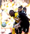 Radu Drăgușin, la 1-0 cu Wolves, în deplasare, pe 25 aprilie. Foto: Imago