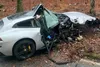 Mașina lui Michail Antonio după accident / Foto: The Sun
