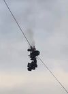 O cameră TV suspendată s-a prăbușit pe teren în meciul dintre Ungaria și Kazahstan. Foto: captură X/@AlertaMundoNews