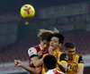 Momentul ciocnirii înfiorătoare Raul Jimenez-David Luiz. Foto: Imago