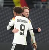 Nagelsmann și Ouedraogo, după debutul jucătorului de la Leipzig. Foto: Imago