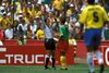 Eliminarea lui Rigobert Song din meciul cu Brazilia/ Foto: IMAGO