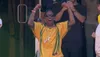 Travis Scott a sărbătorit intens golul lui Vinicius, la meciul Brazilia - Maroc 1-1 (captură AntenaPlay)
