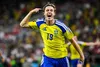 Bucuria suedezului Svanberg, după golul de 4-1 contra Tunisiei. Foto: Imago