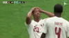 Momentul în care Ismael Kone și-a rupt piciorul în meciul cu Qatar. Foto: captură Antena 1