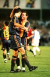Hakan Șukur și Gică Hagi au cucerit împreună 8 trofee la Galatasaray între 1996 și 2000, când au fost coechipieri. Foto: Imago