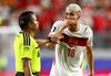 Almiron i-a spus ceva lui Mert cu mâna la gură și a fost eliminat la Turcia - Paraguay