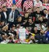 Modric, tricoul 200 și colegii fericiți, la Toronto. Foto: Imago