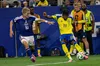 Execuția perfectă a lui Elanga la golul de 1-1. Foto: Imago